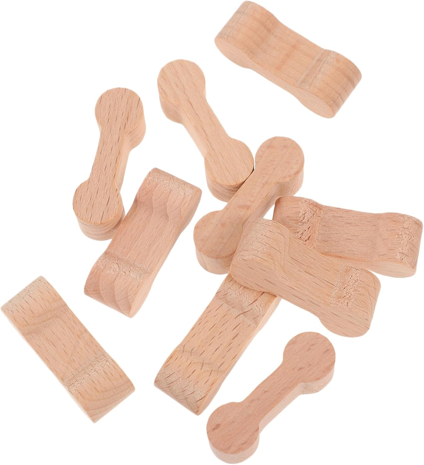 NAMOARLY 10Pcs Wooden Train Tracks Connectors Track Connectors Wooden Train Connectors Adapters image number 6