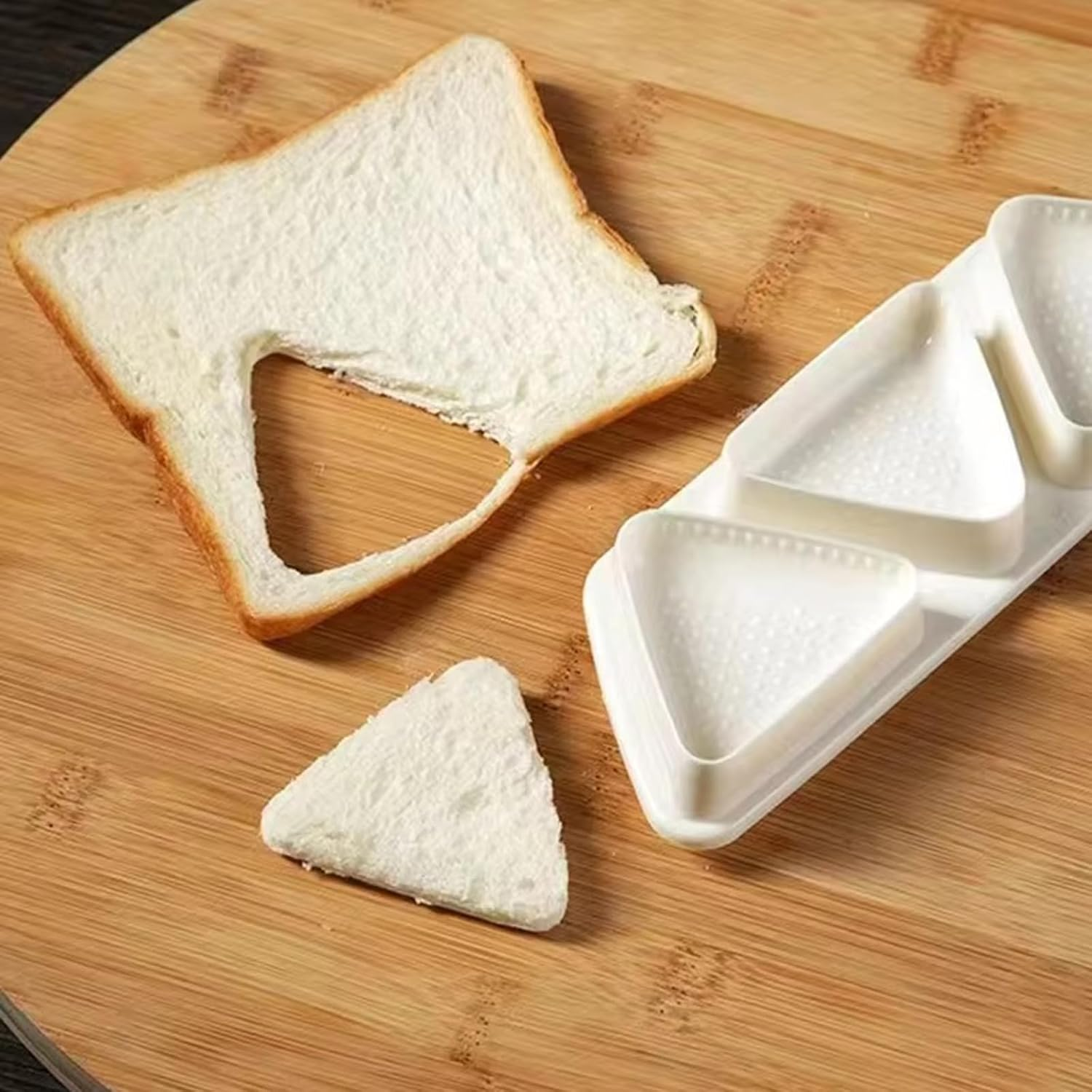 MYLEUS Triangle Sushi Mold - 6 in 1 Onigiri Mold for Making and Storing Sushi, Non-Stick Rice Ball Mold for Seaweed Cilantro Rice Balls(Blue) image number 1