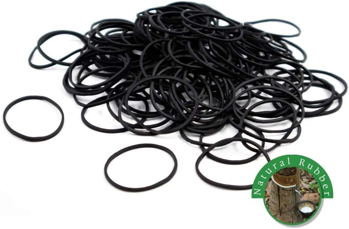 150 RUBBER BANDS #3149 LARGE SIZE BLACK 1" 26Mm