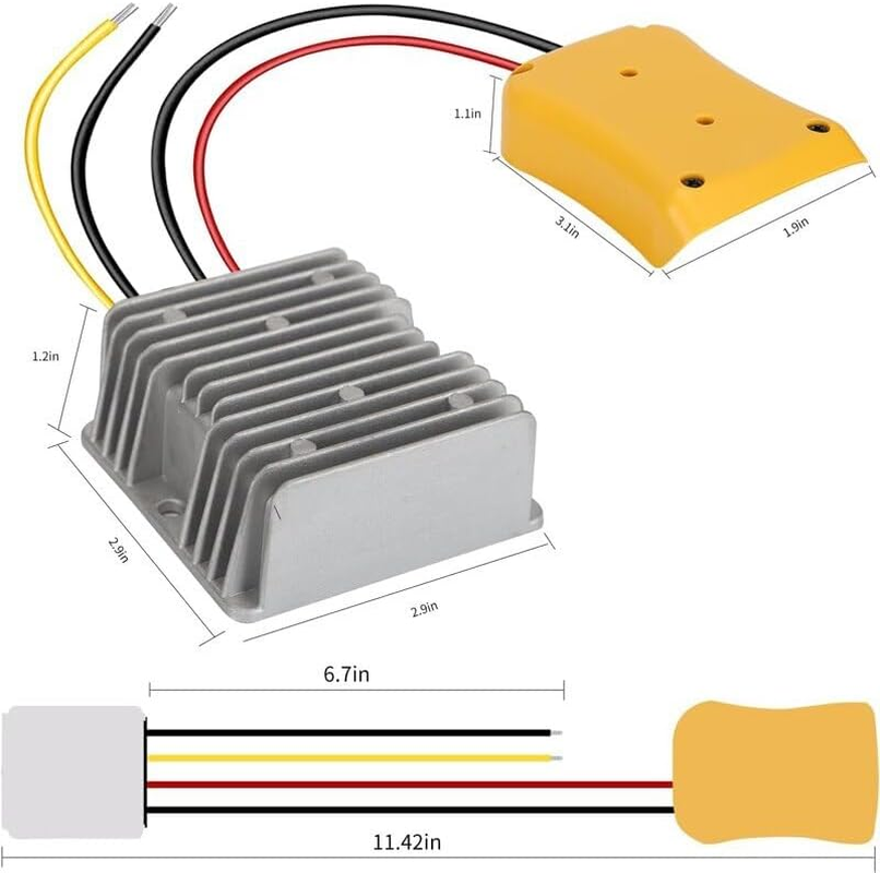 40A 480W DC 18V to 12V Step down Voltage Converter for Dewalt Battery Regulator (30A 360W) image number 1