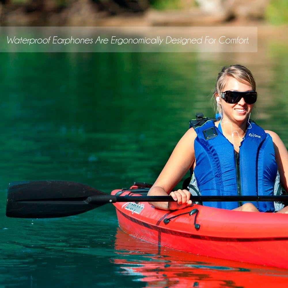 Pyle Waterproof Headphones for Swimming Are Ip7-Rated Wired Earbuds, Perfect for Sports like Swimming, Running, and Workouts. They Include Three Earbud Sizes for Comfort, Flexibility, and Secure Fit image number 4