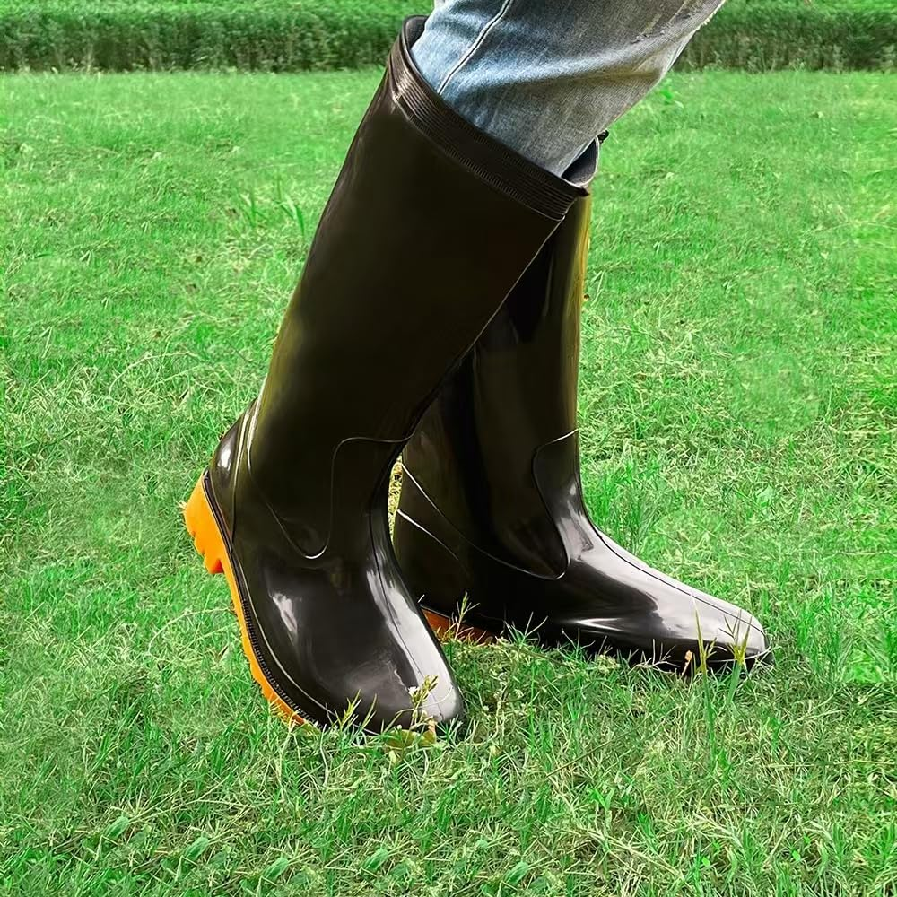 Rain Boots, Waterproof Work Shoes, Suitable for Sizes 8-9.5 image number 3
