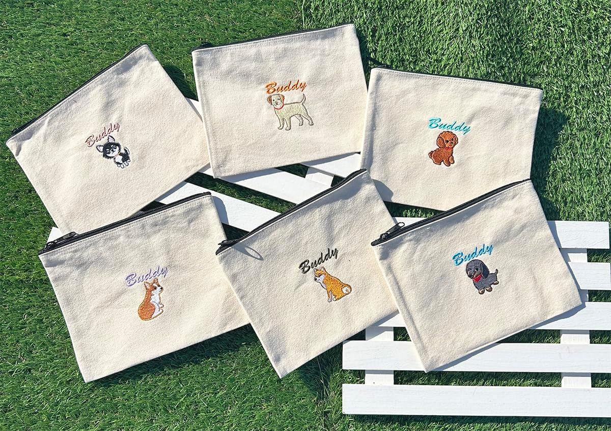 NICKNAC 02042-02 Heartful Pet Buddy Pouch, Natural Ducks image number 1