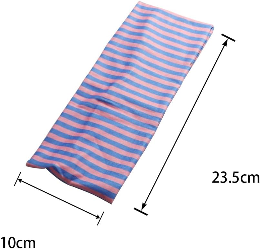 Enwye Headbands for Women, Non-Slip Wide Headbands, Breathable, Sweat-Wicking Hair Bands (Pack of 3, Striped Headband) image number 1