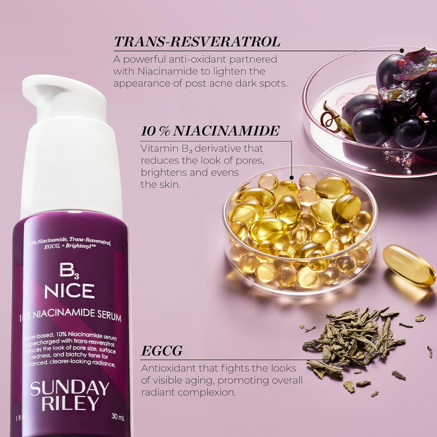 Sunday Riley B3 Nice 10% Niacinamide Serum 1.0Oz image number 1