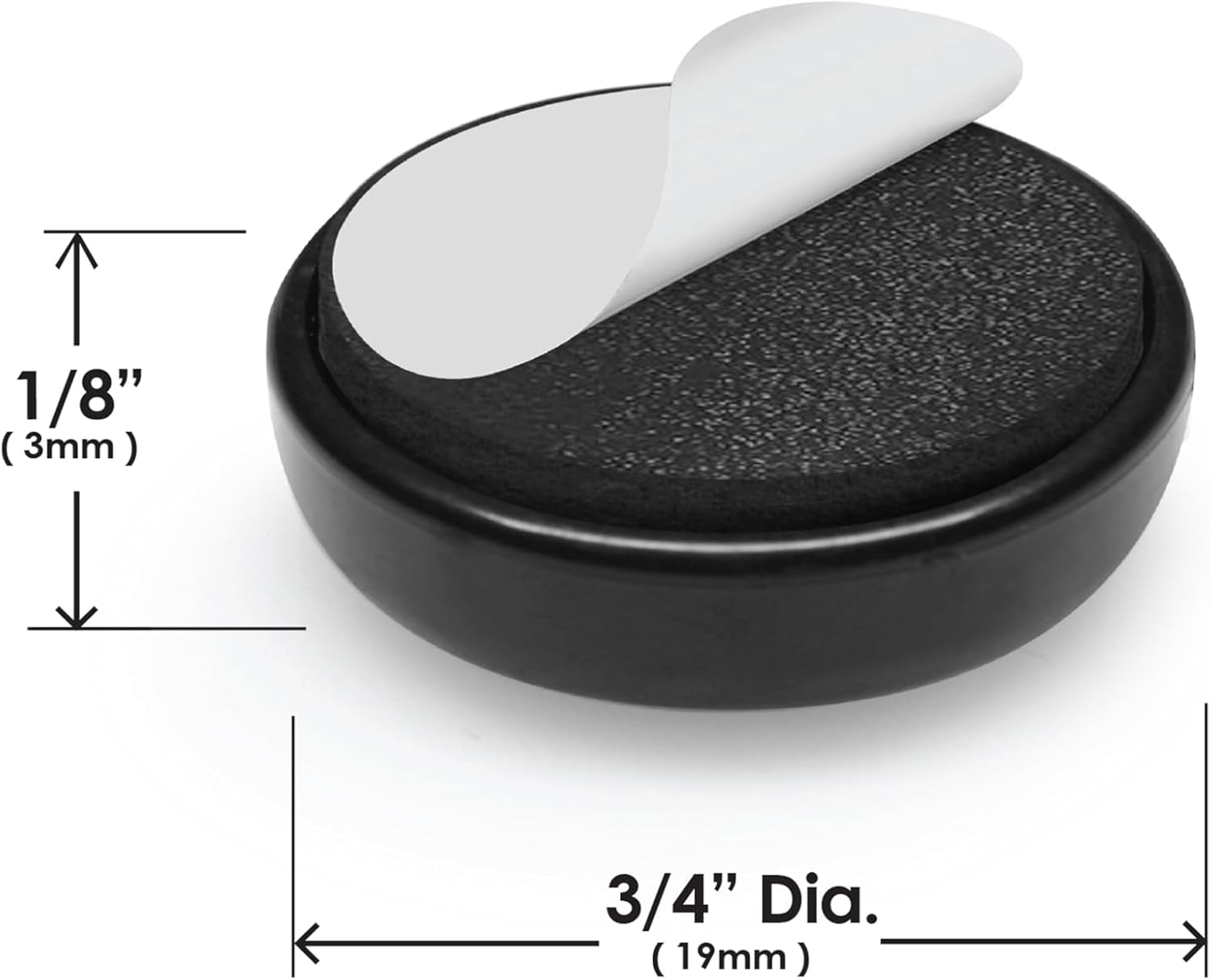 Slipstick Gorillaglides Kitchen Appliance Sliders (24 X 19Mm round Glides) Self Adhesive Countertop Appliance Sliders Provide Easy Sliding and Saves Space on Counters