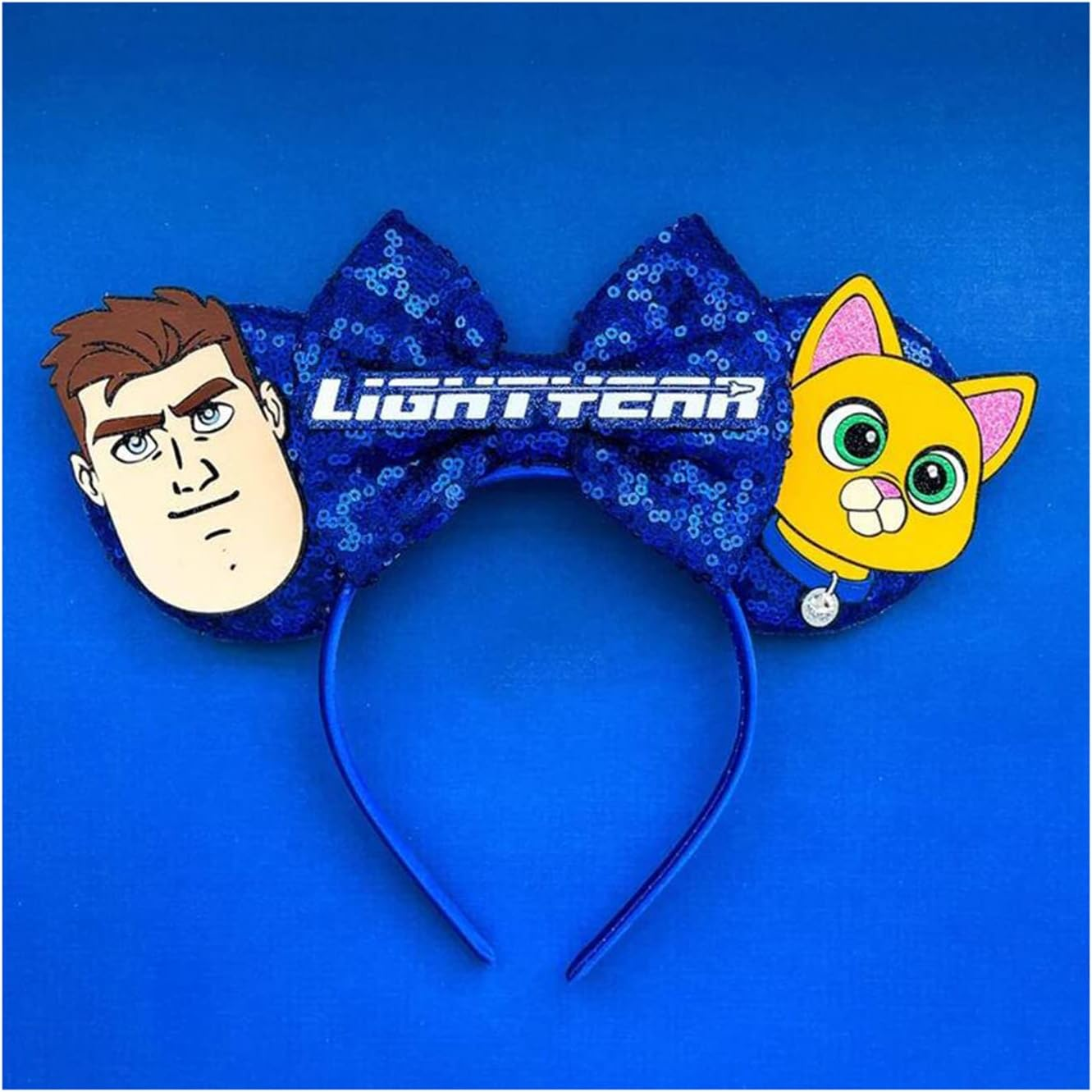 Atvscay Buzz Light Year Mouse Ears Headband Classic Sequin Ears for Toy Story Inspired Party Girls Costume Hair Accessories