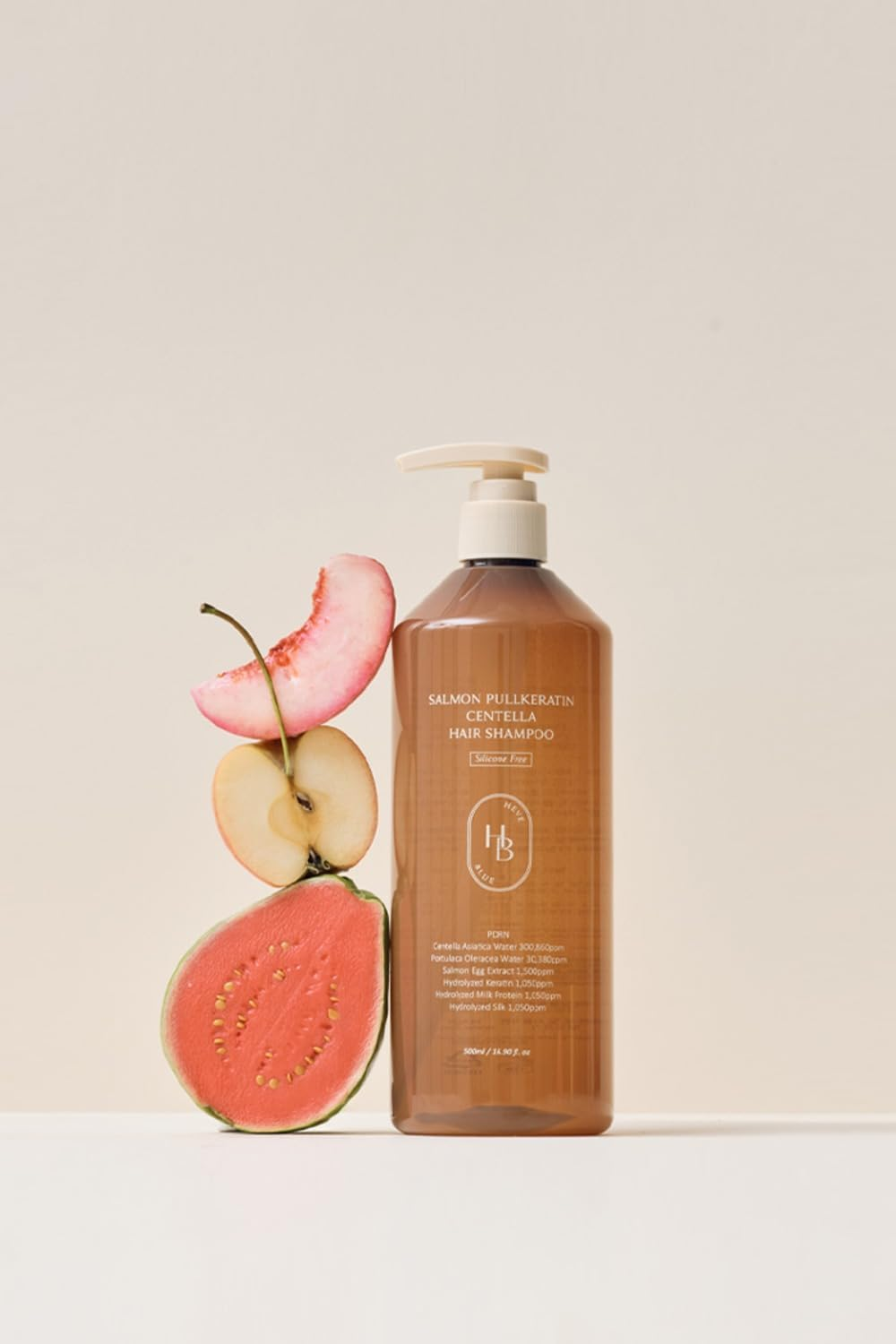 HEVEBLUE Salmon Pullkeratin Centella Hair Shampoo 500 Ml image number 3