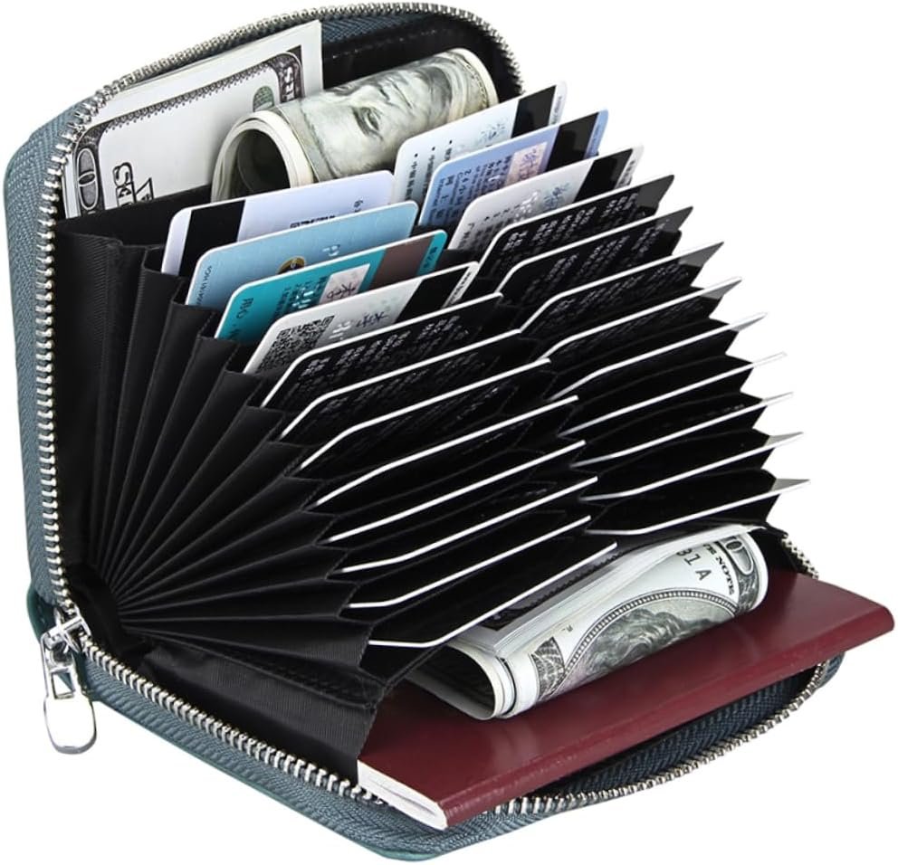 SAFIGLE 1Pc Holder Multi-Function Wallet for Travel Business Trips and Daily Use Navy Accordion Storage Bag for Men and Women image number 5