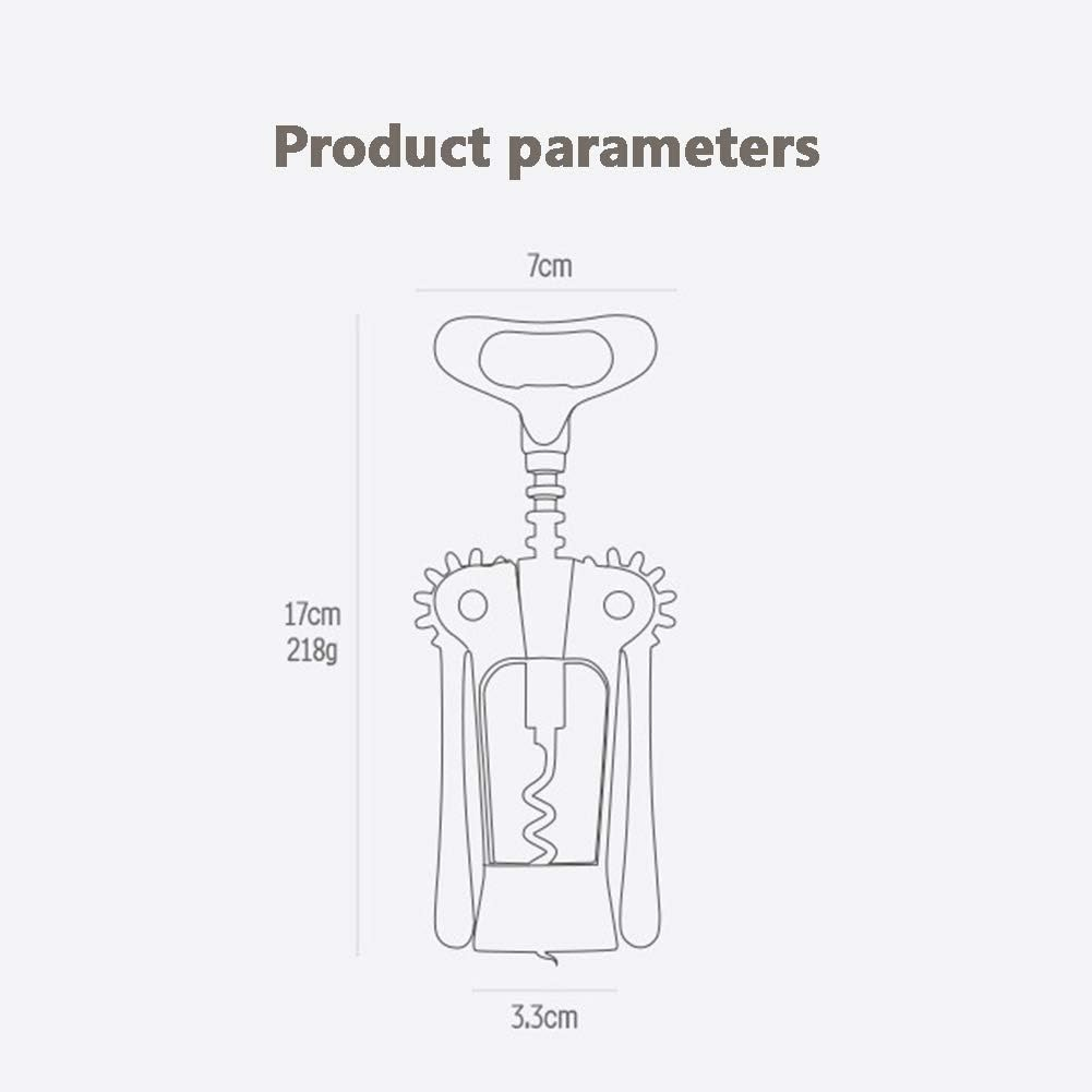Wing Corkscrew, Wine Bottle Opener, Zinc Alloy Beer Opener, Nova Collection Kitchen Tools and Gadgets, Multifunction,Silver(Silver)
