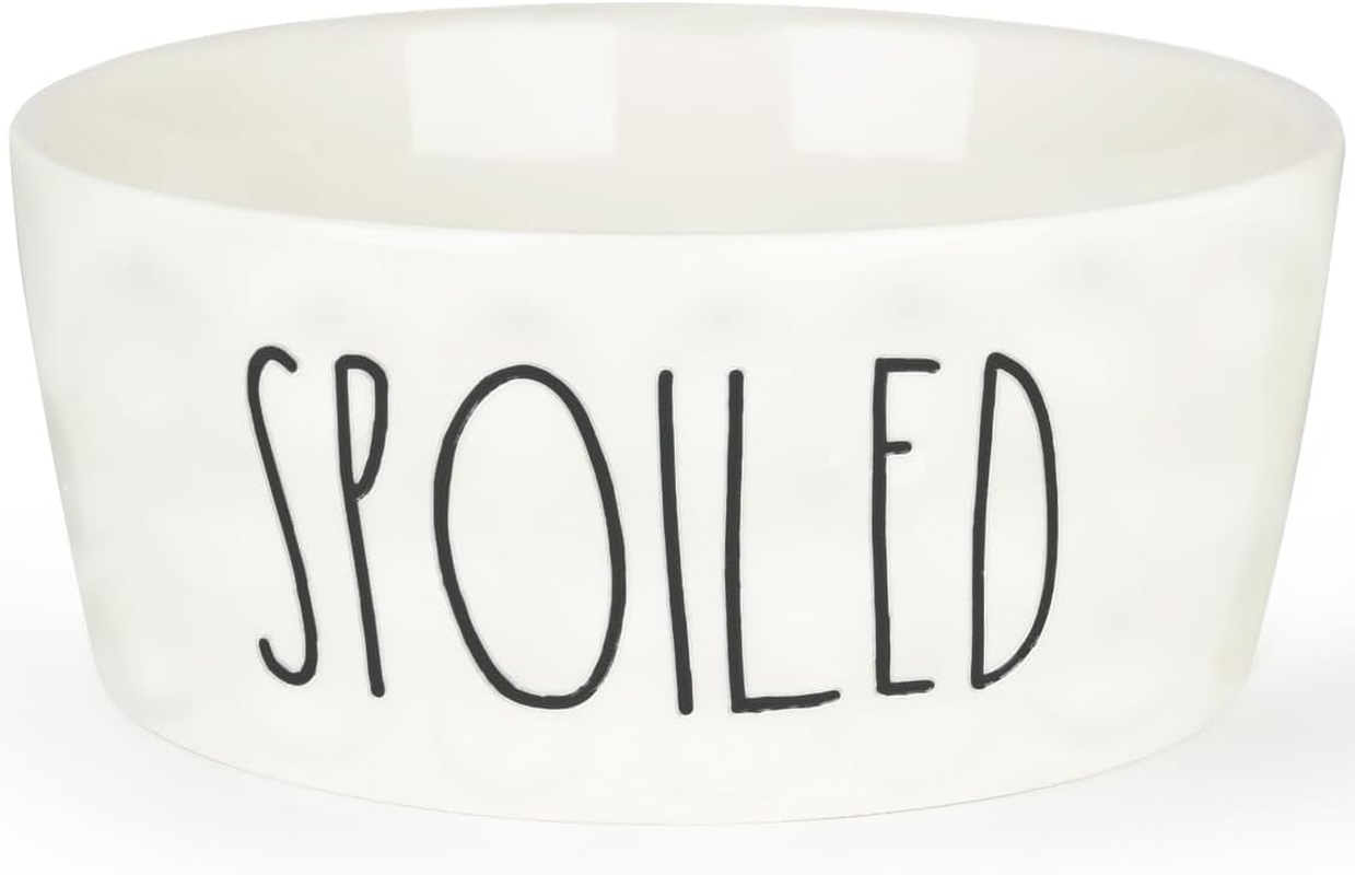 27OZ Ceramic Dog Bowl - 6'' Extra Large Food Water Dog Bowl, Heavy Duty Non-Slip Dog Dish for Medium Dogs, Food Grade Porcelain Pet Feeder Bowl, Microwave & Dishwasher Safe, Blue