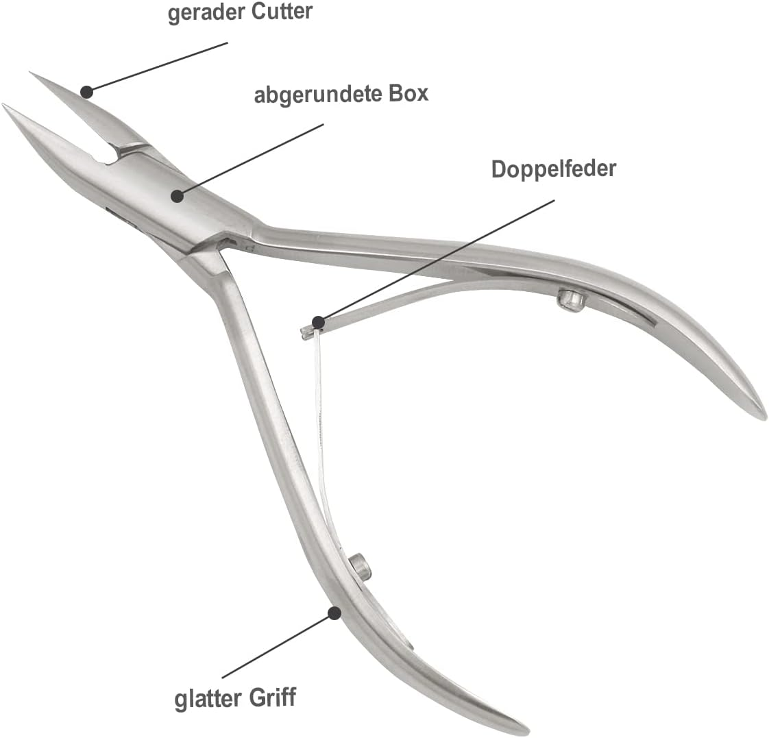 Clipper Masako Toenail Nippers Straight Tip Stainless Steel Rounded Design Podiatry Pliers 13 Cm