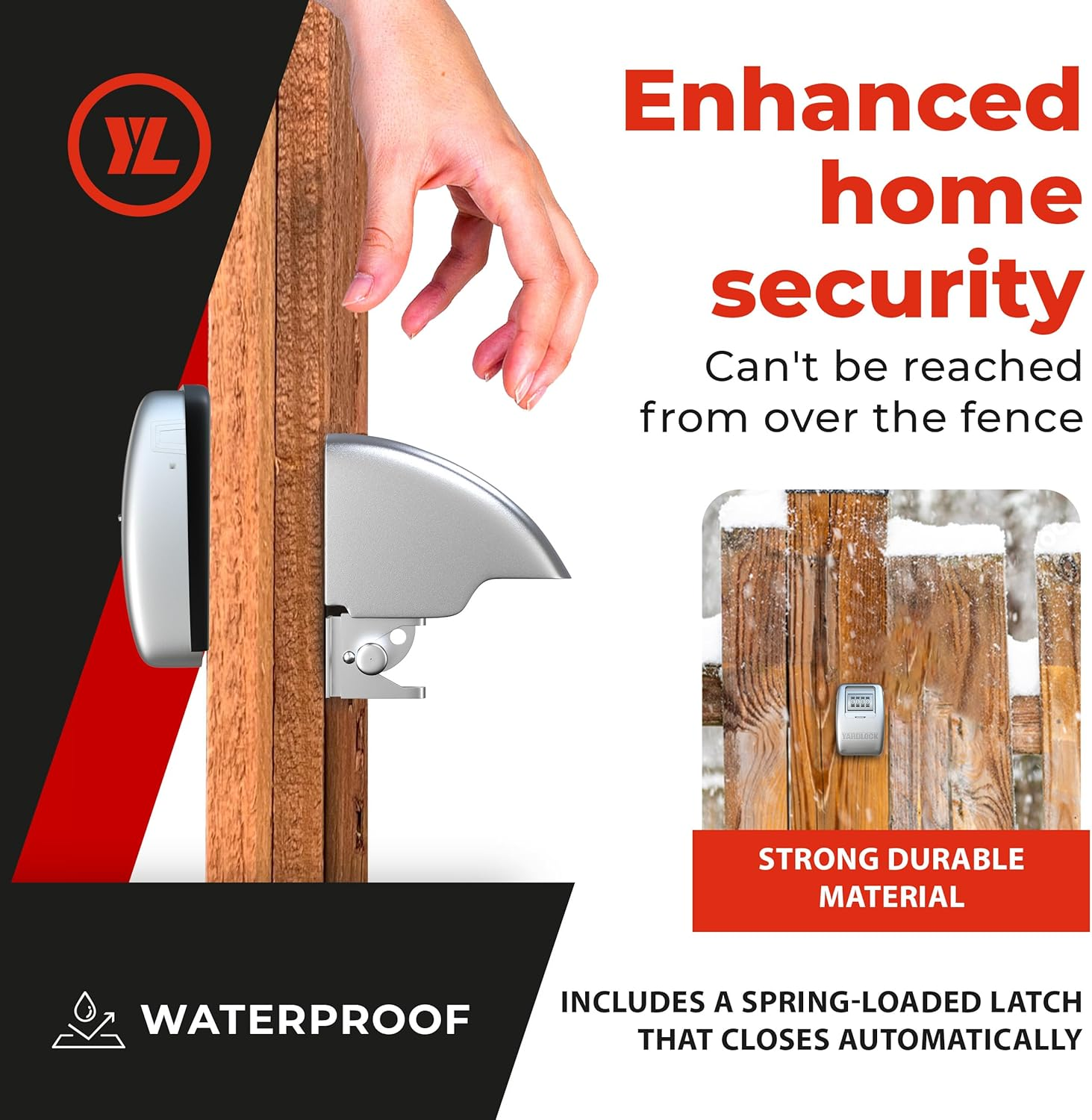 Keyless Gate Lock &ndash; Secure Fence Lock and Latch &ndash; Strong Durable System XLS &ndash; Heavy Duty &ndash; 1-Pack image number 4