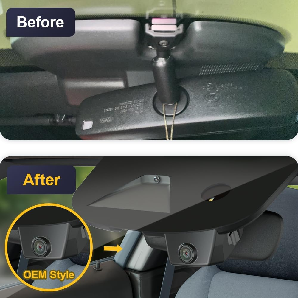 Fitcamx 2160P Front and Rear 1080P Dash Cam Suitable for Ford Mustang Mach-E GT Select Premium 2021-2025 (Right Hand Drive Car), OEM Look, Dual HD Video Wifi, G-Sensor, Loop Recording, 128GB Card image number 4