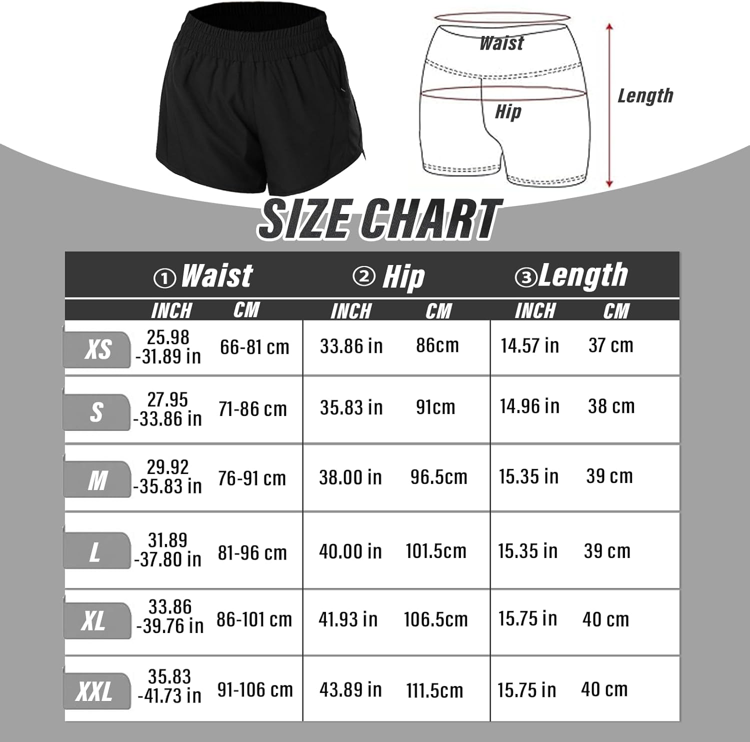 Viiotu Running Shorts Women with Linner Quick Dry, High Waisted Gym Shorts Women Zipper Pockets, Athletic Womens Shorts for Outdoor Sports image number 3