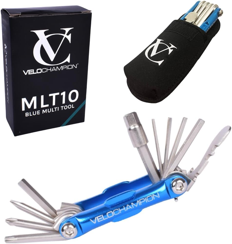Velochampion Bike Multitool 14In1 Compact Cycling Repair Kit | Allen Keys, Spoke Wrench, Screwdriver, Tyre Lever, Bottle Opener | Portable Hardwearing Bicycle Tool + Storage Case image number 6
