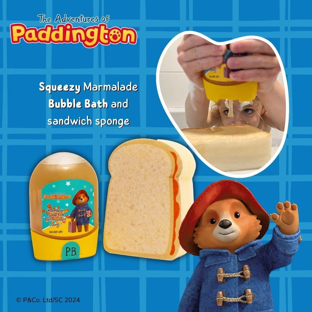 Paddington Bear Marmalade Sandwich Gift Set - Children'S Bubble Bath and Bath Sponge - Children'S Gift image number 5