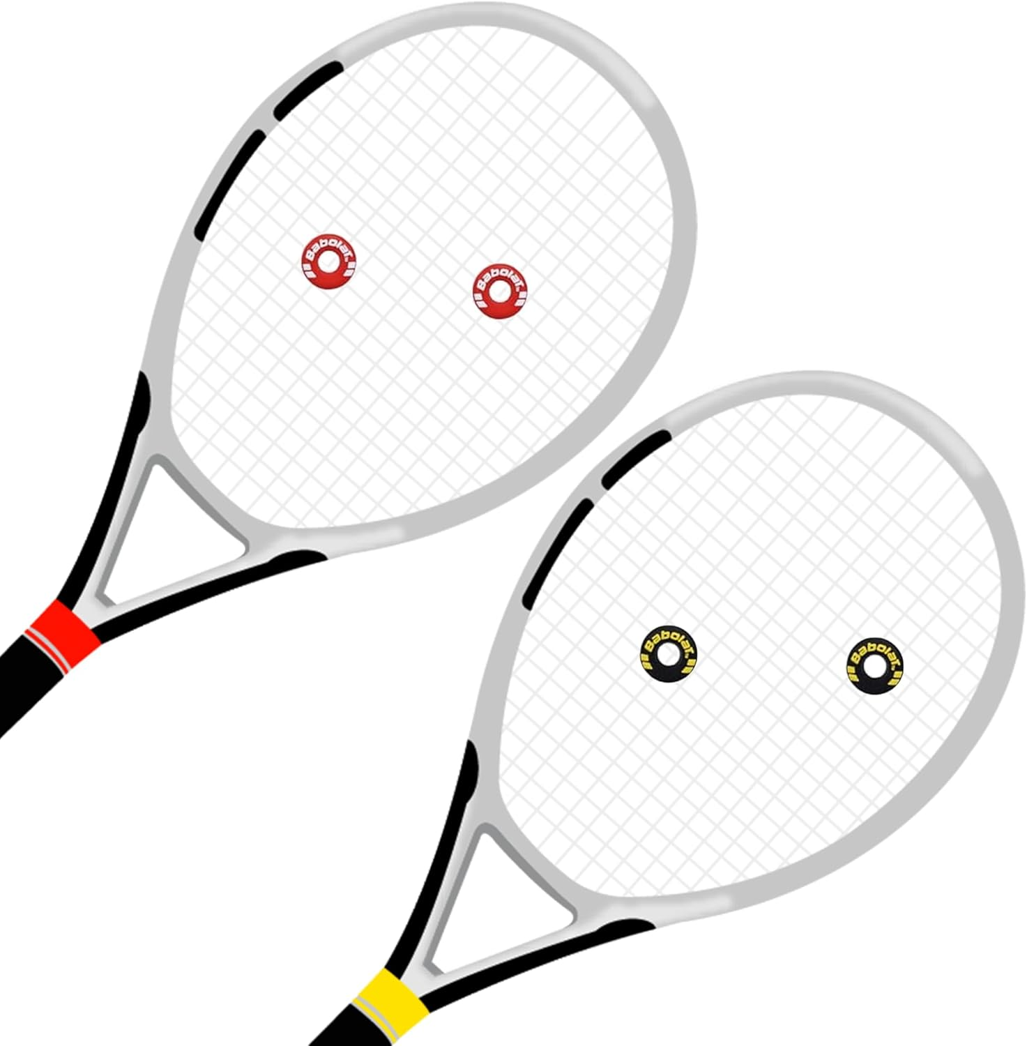 LZGOPE 4PCS Tennis Racket Vibration Dampeners, Tire Shaped Racket Shock Absorbers, Rubber Tennis Racket Shock Absorbers, Shock Absorbing Tennis Racket Shock Absorbers for Tennis Training and Matches image number 3