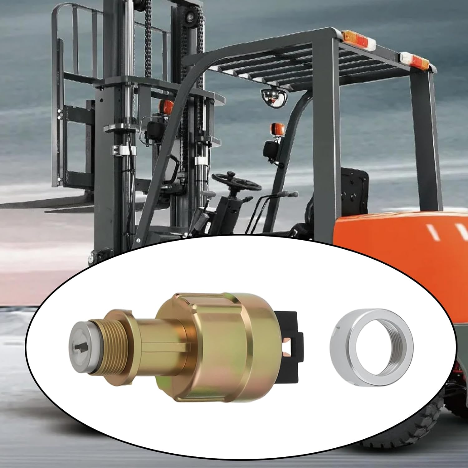 Create Idea Forklift 4 Pin Ignition Switch JK411 0111187 Compatible with Heli Compatible with Hangcha image number 1