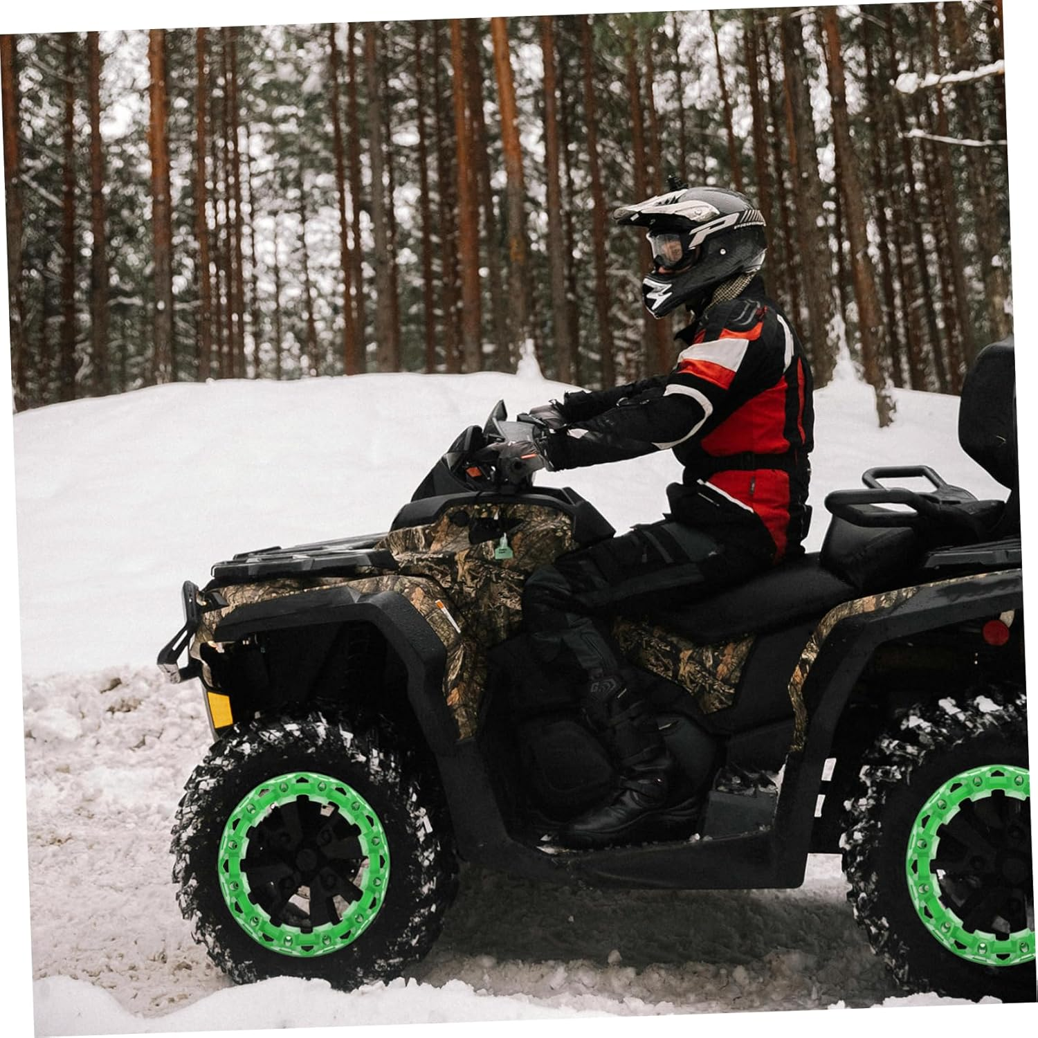 EXAOMBLE ATV Wheel Hub Decoration Cover Trim Plastic Rim Protector for Vehicle Enhancement Durable DIY Design for ATV Wheel Protection