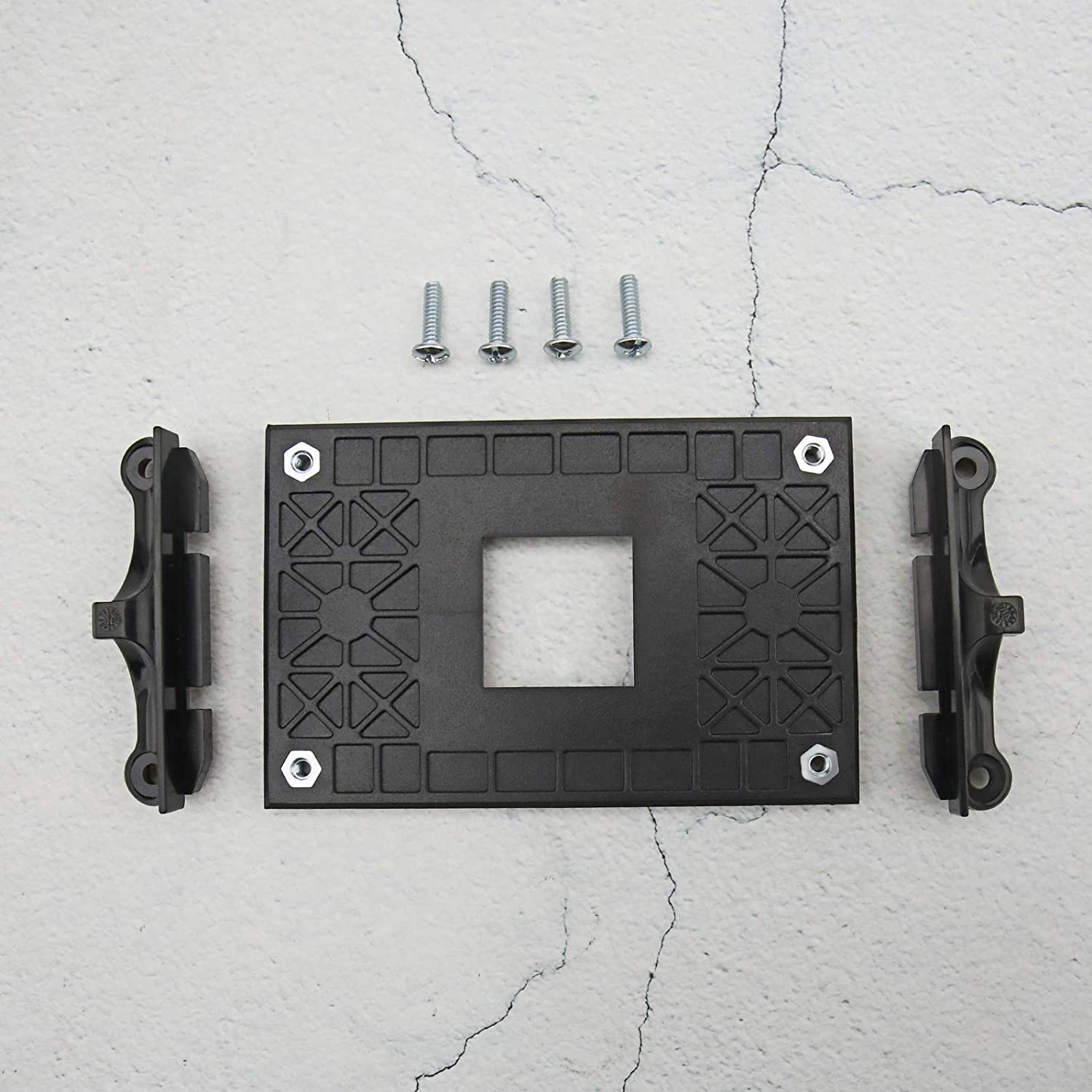 Emsea AMD CPU Fan Bracket Socket Retention Mounting Base for AM4 Motherboard Chipset B350 X370 A320 X470 with Screws Side Fixing Holder