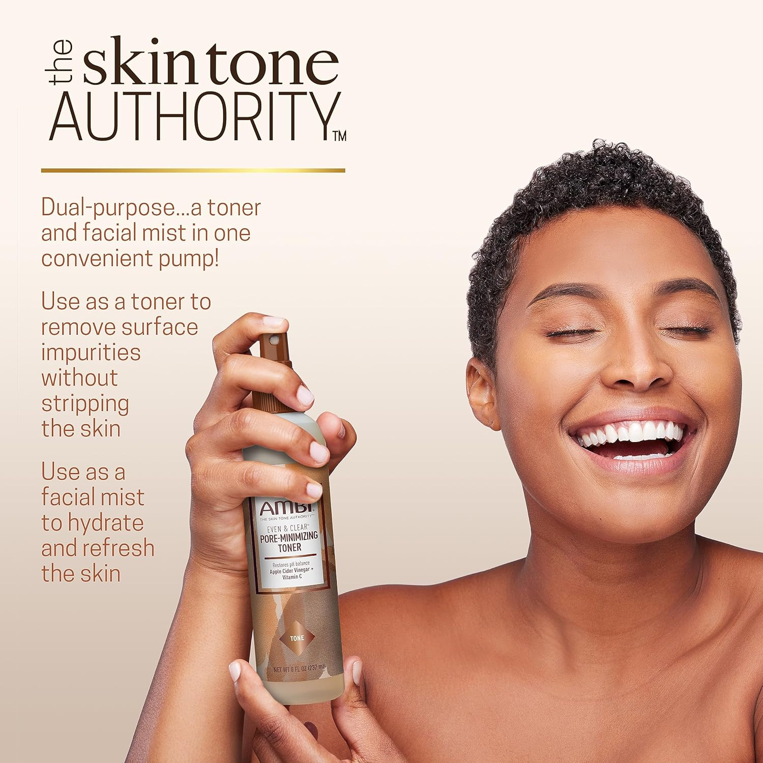 Ambi Even & Clear Intense Clarifying Toner | Astringent Protects and Beautifies Acne-Prone Skin | Cucumber Extract | Green Tea Extract | 8 Ounce image number 6