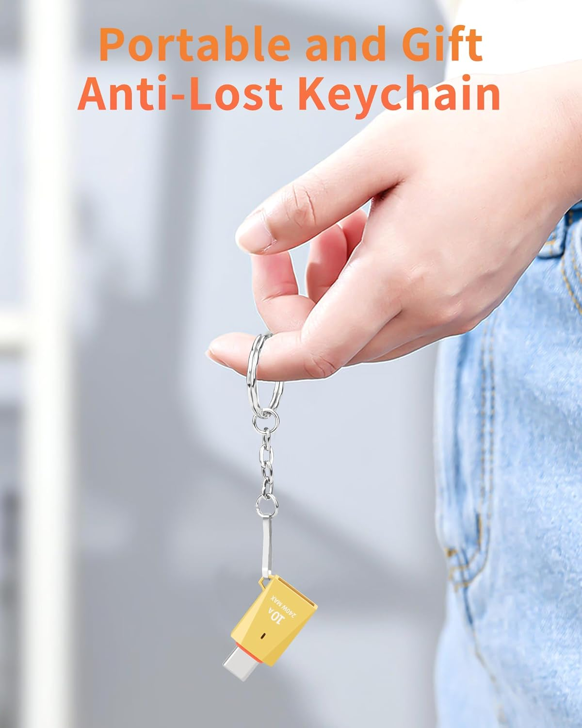 AIYEEN Upgraded Zinc Alloy USB C to USB Adapter 4 Pack, Type C Male to USB 3.0 Female Converter, OTG Adapter with Keychain, Compatible with Ipad Samsung Galaxy Google Pixel (Mixed Color) image number 6