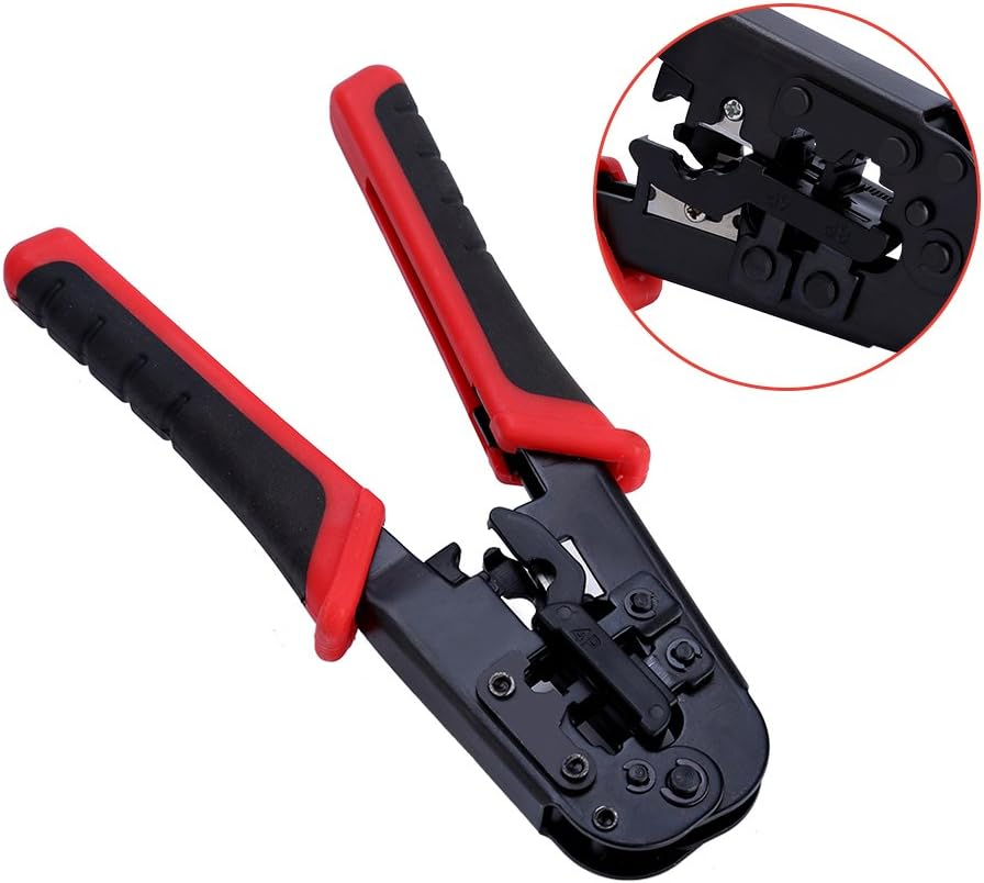 Red Stripp in RJ45 RJ11 RJ11 Contacts Tool, Permanent Portable Wire Grain image number 6