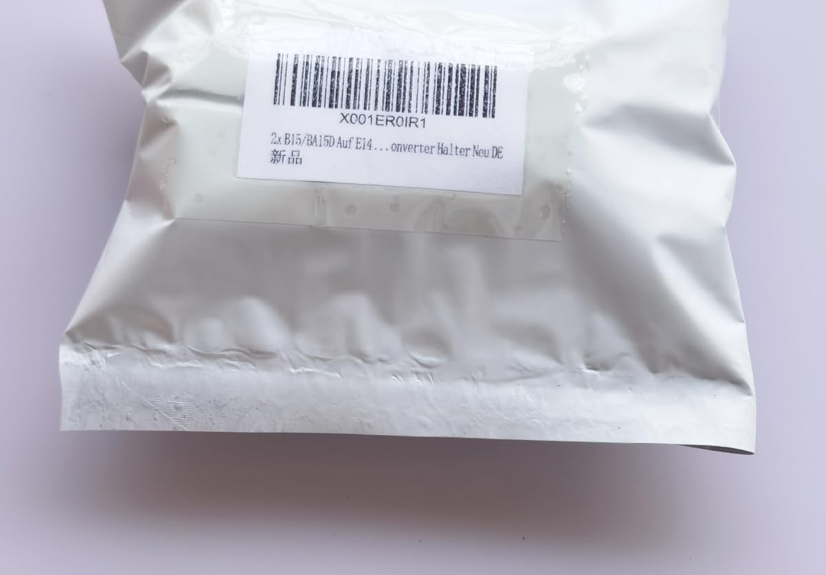 2X B15/BA15D to E14 Adaptor Lamp Holder Light Bulbs Converter Holder German image number 1