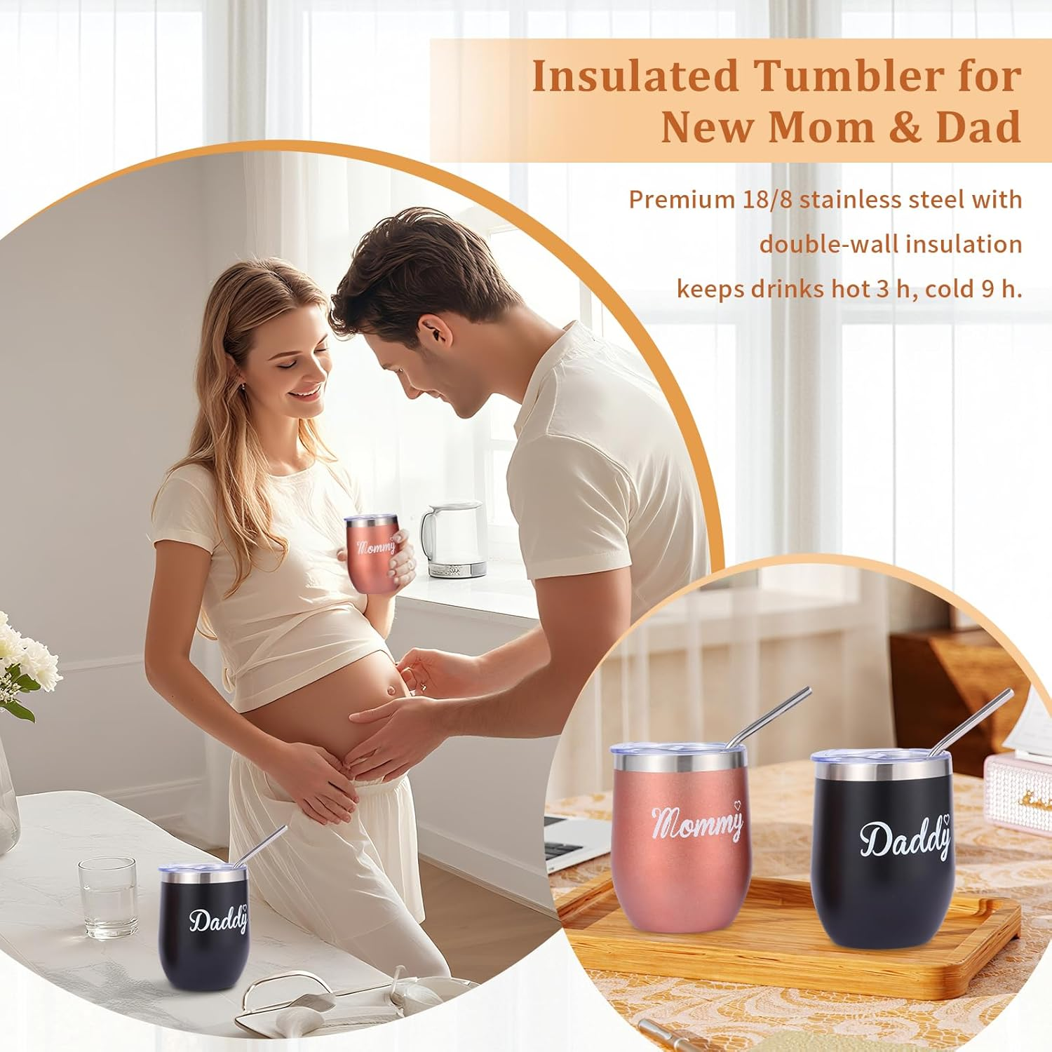 Gender Reveal Gifts, New Mom Gifts for Women, 12Pcs 1St Trimester Pregnancy Gift for Expecting Mom, Baby Shower Gifts for Mom to Be, Baby Essentials for Expecting Parents to Be