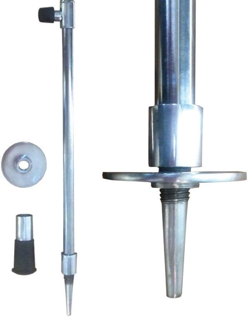 Deluxe Shooting Walking Stick Leather Seat Folding Stool Interchangeable Foot image number 2