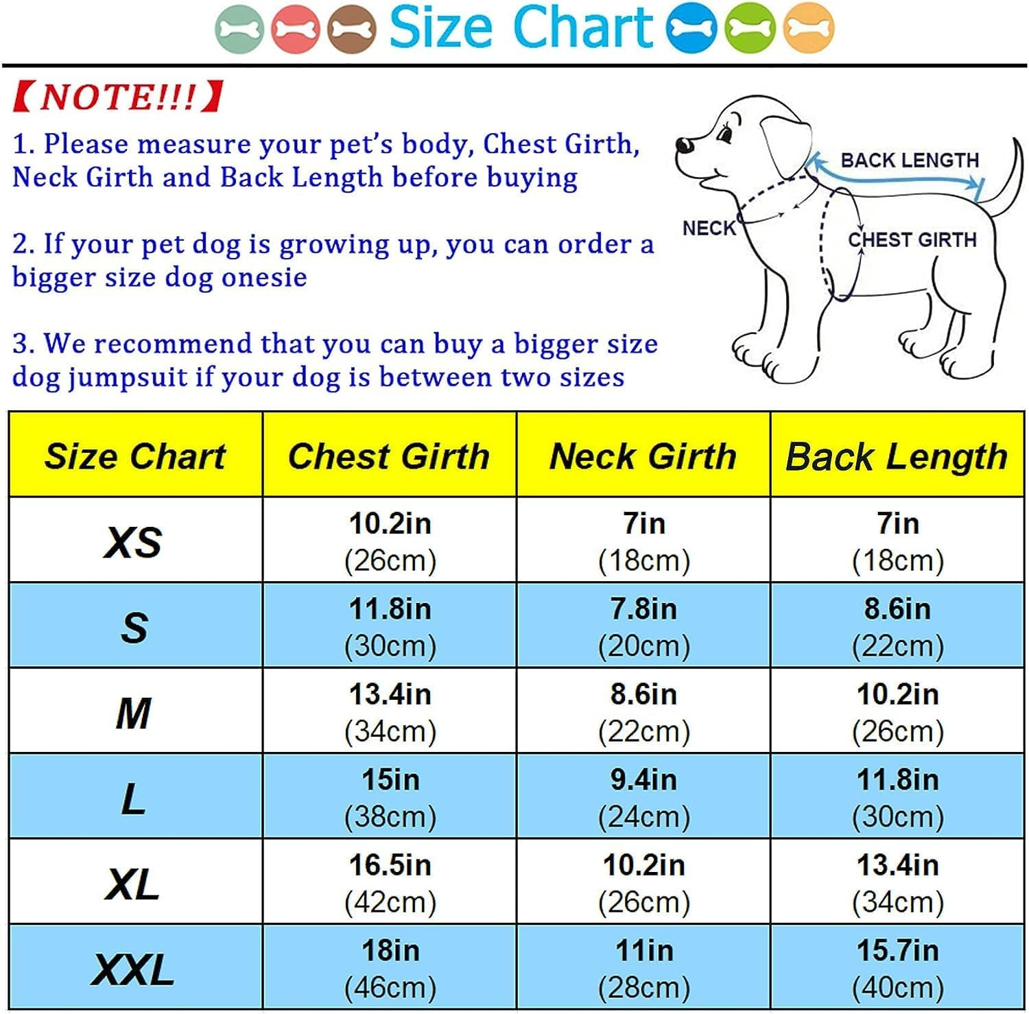 Dog Jumpsuit, Striped Puppy Pajamas, Cute Doggie Kitten Onesies Pjs Jumpers, Soft Cotton Shirt, 4 Legs Apparel Pet Clothes Outfits for Small Medium Large Dogs Cats Kitty Boy Girl (Blue, M) image number 3