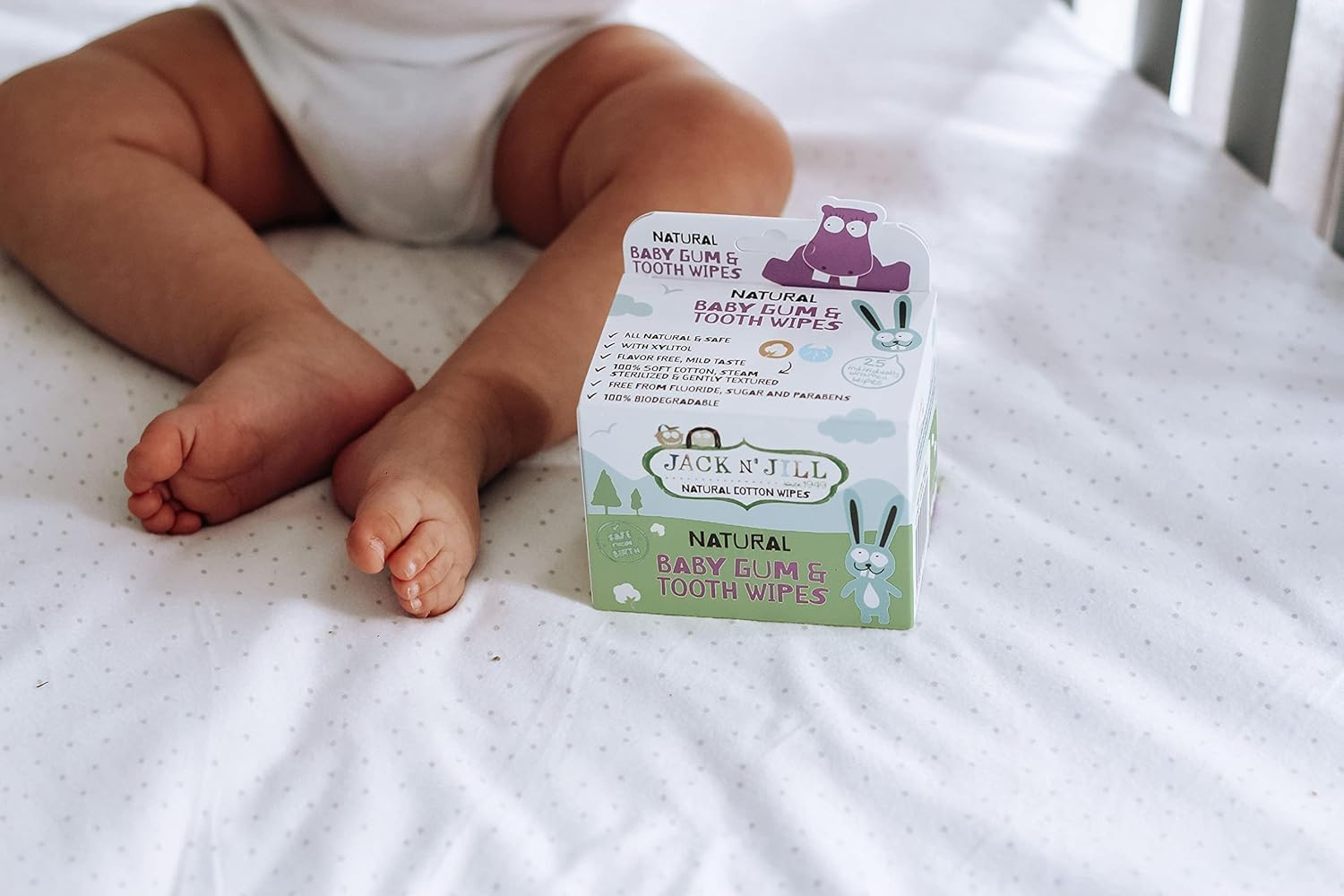 Jack N' Jill Baby Gum and Tooth Wipes 25 Pieces, 25 Count