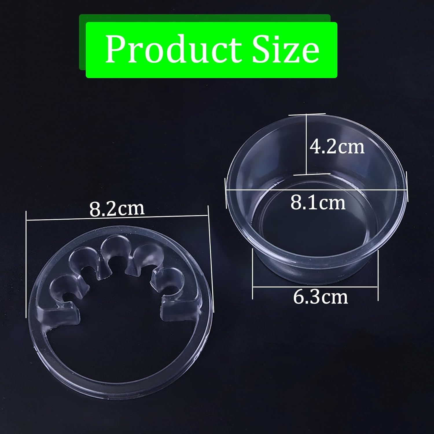 HOINCO 20PCS Disposable Tattoo Cartridge Cup Holder,Tattoo One Piece Needle Placement Rack Disposable Plastic Cup Working Cup Cleaning Cup image number 4