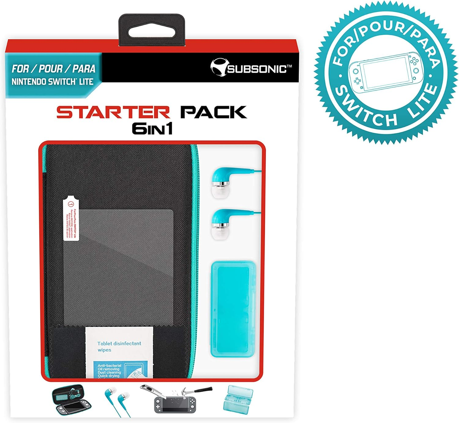 Subsonic Switch Lite Switch Lite - Starter Pack 6In1 /Nintendo Switch image number 1