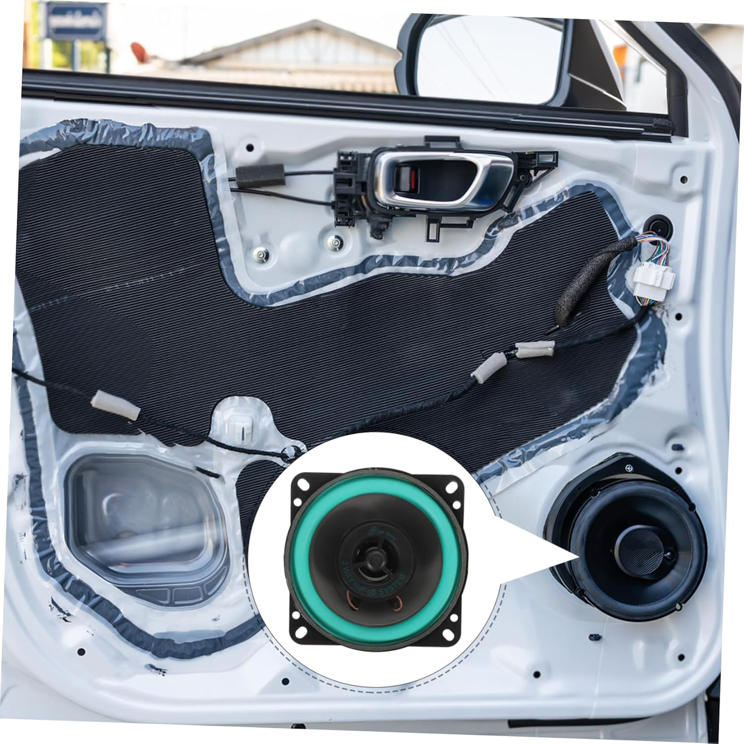 GANAZONO 4-Inch Car Audio Speaker Shallow Mount Midrange Speaker for Vehicle Door Installation 4 Ohm Loudspeaker image number 4