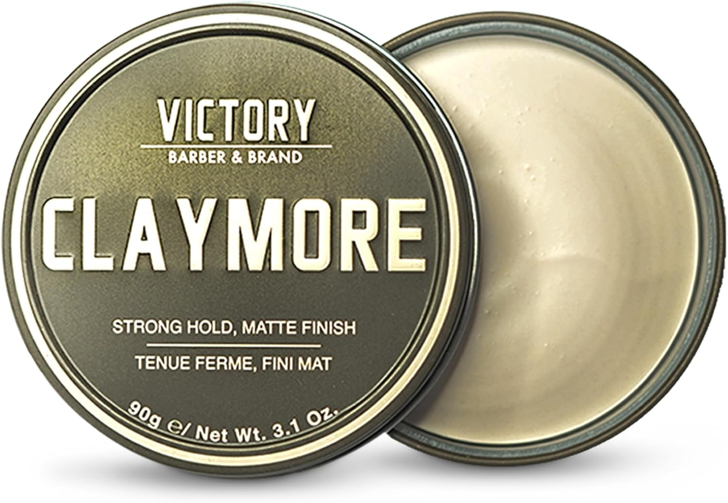 Victory Barber & Brand Claymore Men&rsquo;S Hair Clay: Strong Hold Matte Finish Clay Pomade for Textured Styles in Short-Medium Hair image number 4