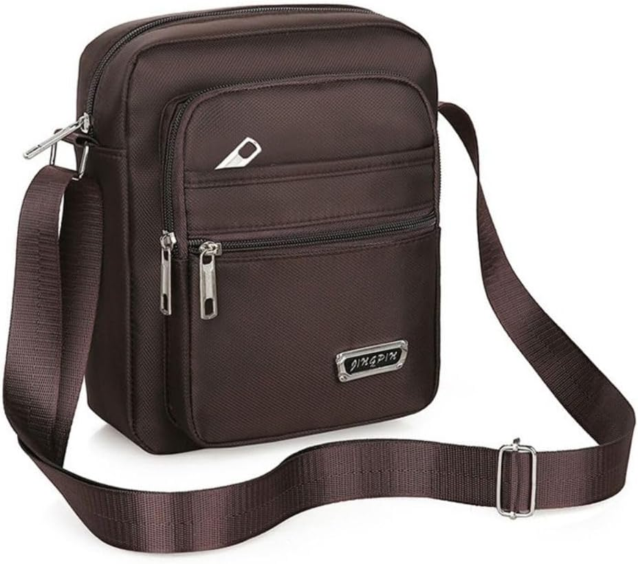 AIMALL Travel Men'S Canvas Shoulder Bag - Crossbody Messenger Bags with Adjustable Strap, Multiple Pockets, Ideal for Daily Use and Travel