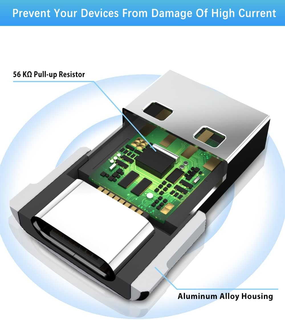 Basesailor USB to USBC Adapter with USBC Male to USB a Female 3.0 4Pack,Thunderbolt 4 3 OTG Charger Converter for Macbook,Iphone 17 16 15 14 13 plus Pro Max,Ipad Air Mini,Samsung Galaxy S24 S23 Ultra image number 6