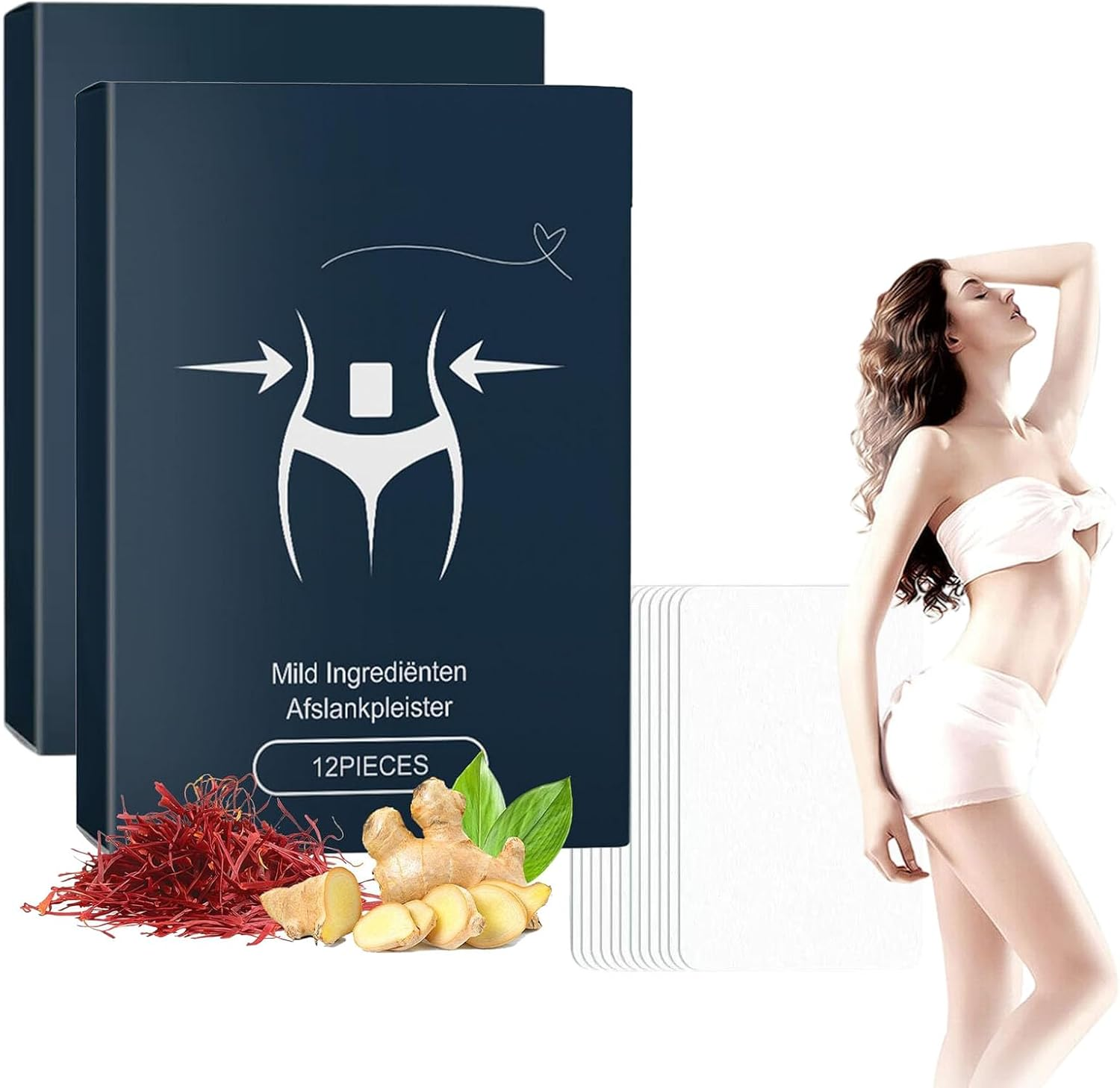 Trim Patch-Trimpatch Weight Loss Patch, Trimpatch Slimming Patches, Rejuvacare Ozem, Skin and Body Shaping Care, Natural Ingredients, Safe & Effective, Firming & Moisturizing (5BOX)