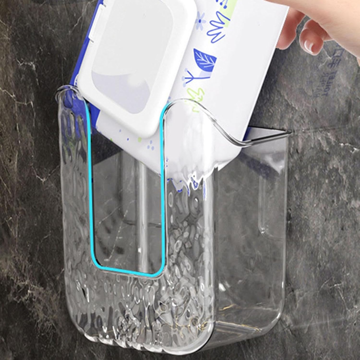 Bathroom Tissue Dispenser, Wall Mounted Wipes Box, Glove Storage Holder, Refillable Heavy Duty, Kitchen Organizer Accessories for Home Front Door Medical and Offices image number 3