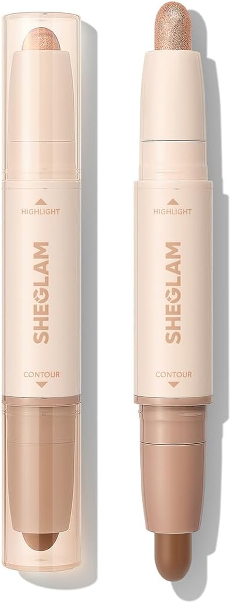 SHEGLAM 2-In-1 Contour & Highlight Stick Cream Waterproof Contour Stick-Hazelnut Latte