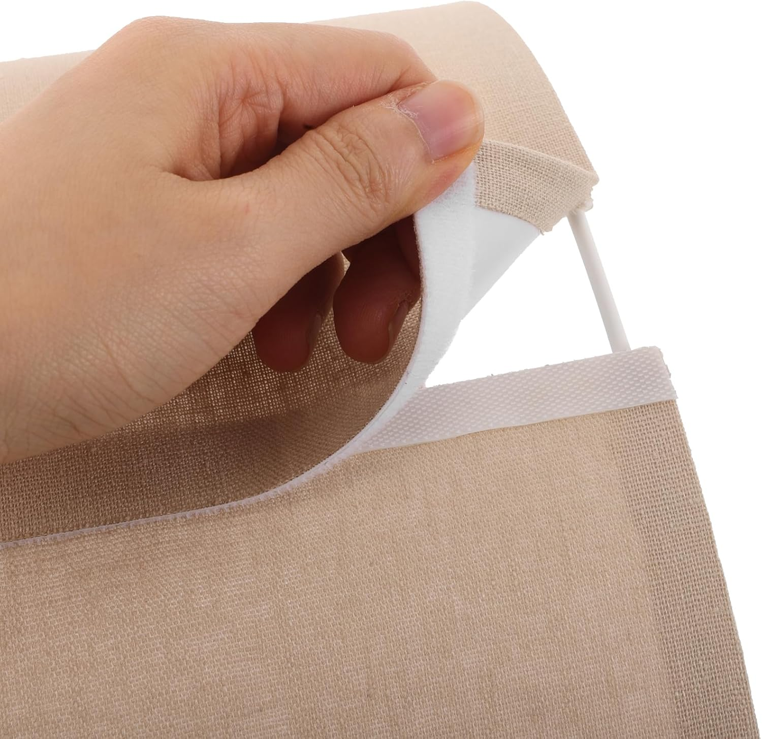 Levemolo Faux Linen Table Drum Lampshade Replacement Cylinder Lampshade Fabric Lamp Cover for Bedroom Living Room Bedside Side Table Lamp Khaki