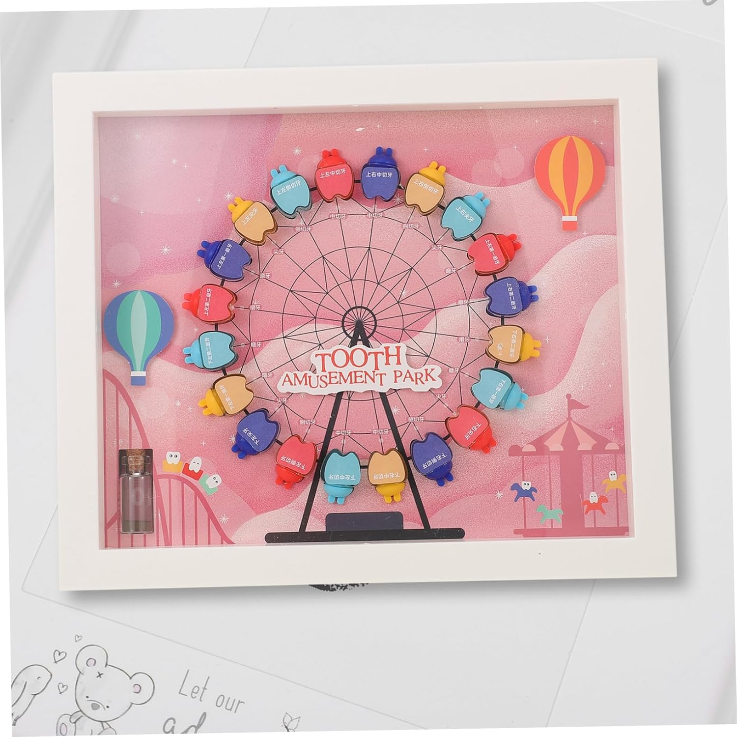 VICASKY Tooth Box Decorative First Tooth Keepsake for Boys Durable Storage Holder Compact Design for Newborn Memories Elegant Nursery Decor image number 3