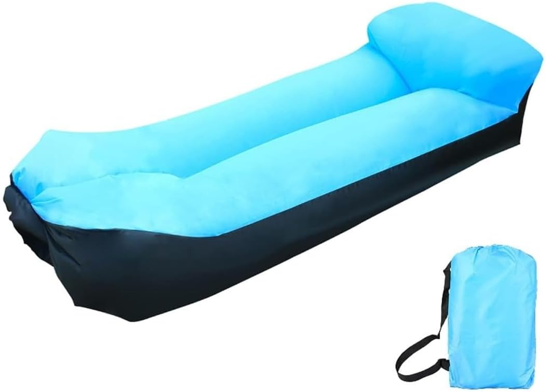 AIMALL Outdoor Inflatable Sofa with Pillow, 90.55" Portable Air Bed Couch for Camping, Folding Waterproof Oxford Lounger for Music Festivals, Beach, Travel image number 2