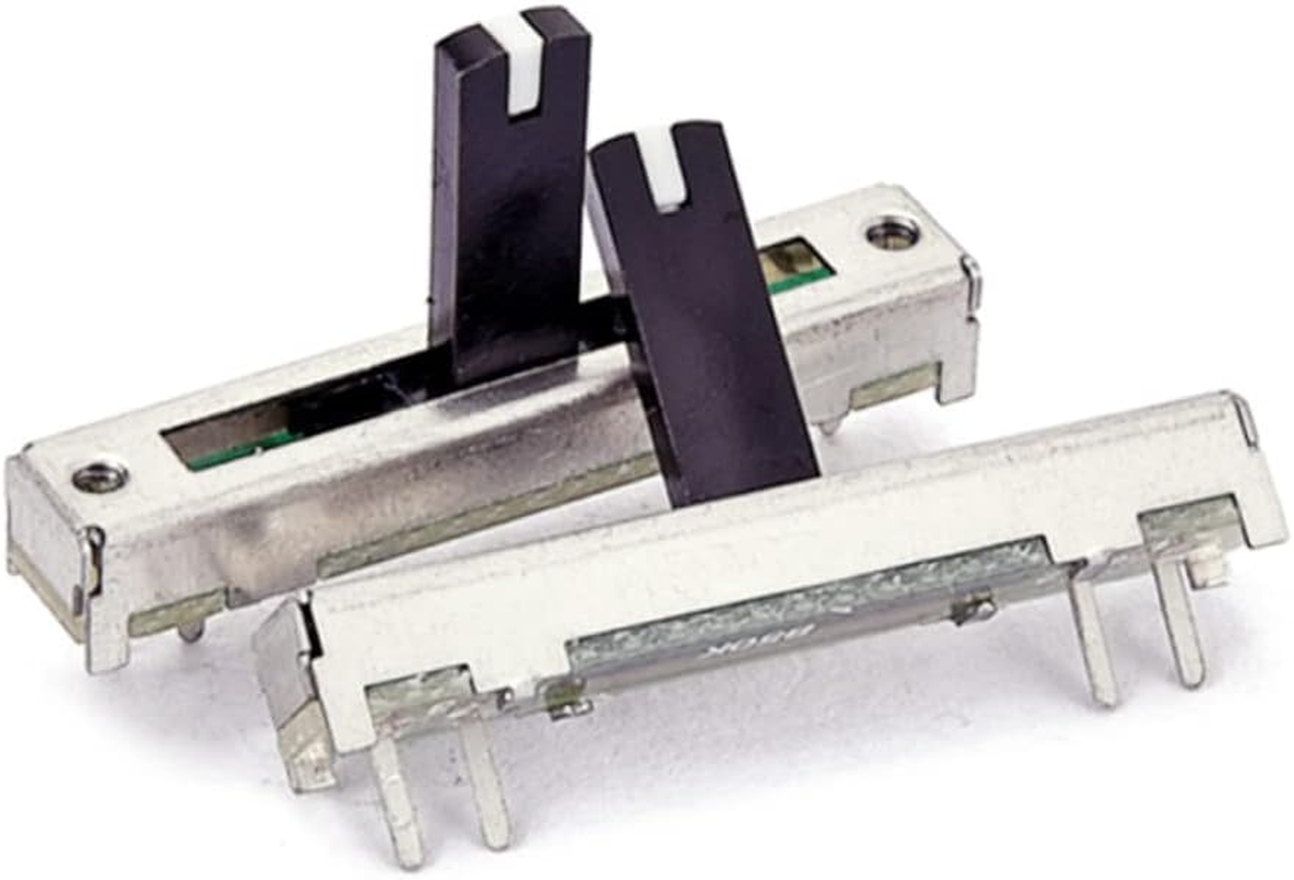 VICASKY B50K Slide Potentiometer Ohm Adjustable Sliding Potentiometer for Audio Mixer and Dimmer Lights, Mono Linear Fader Module for Dj Equipment and Electronic Projects image number 4