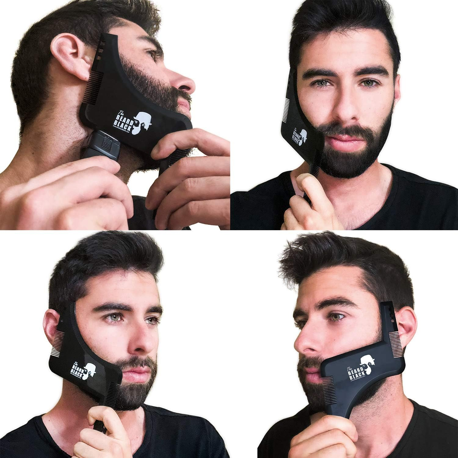 Beard Shaping & Styling Tool with Inbuilt Comb for Perfect Line up & Edging, Use with a Beard Trimmer or Razor to Style Your Beard & Facial Hair, Premium Quality Product By image number 5