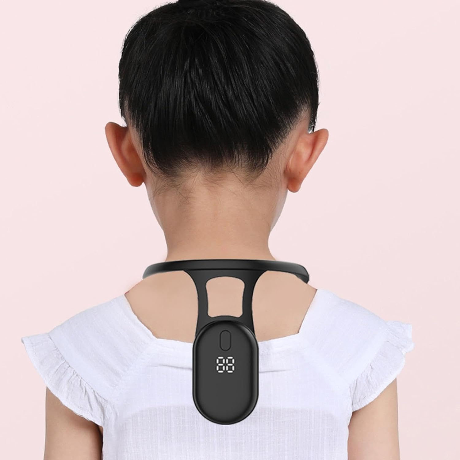Posture Corrector Monitor - Rechargeable Smart Posture Monitor Corrector,Home School Business Skin-Friendly Appliance Built-In Sensor for Studying, Working - Orange image number 6