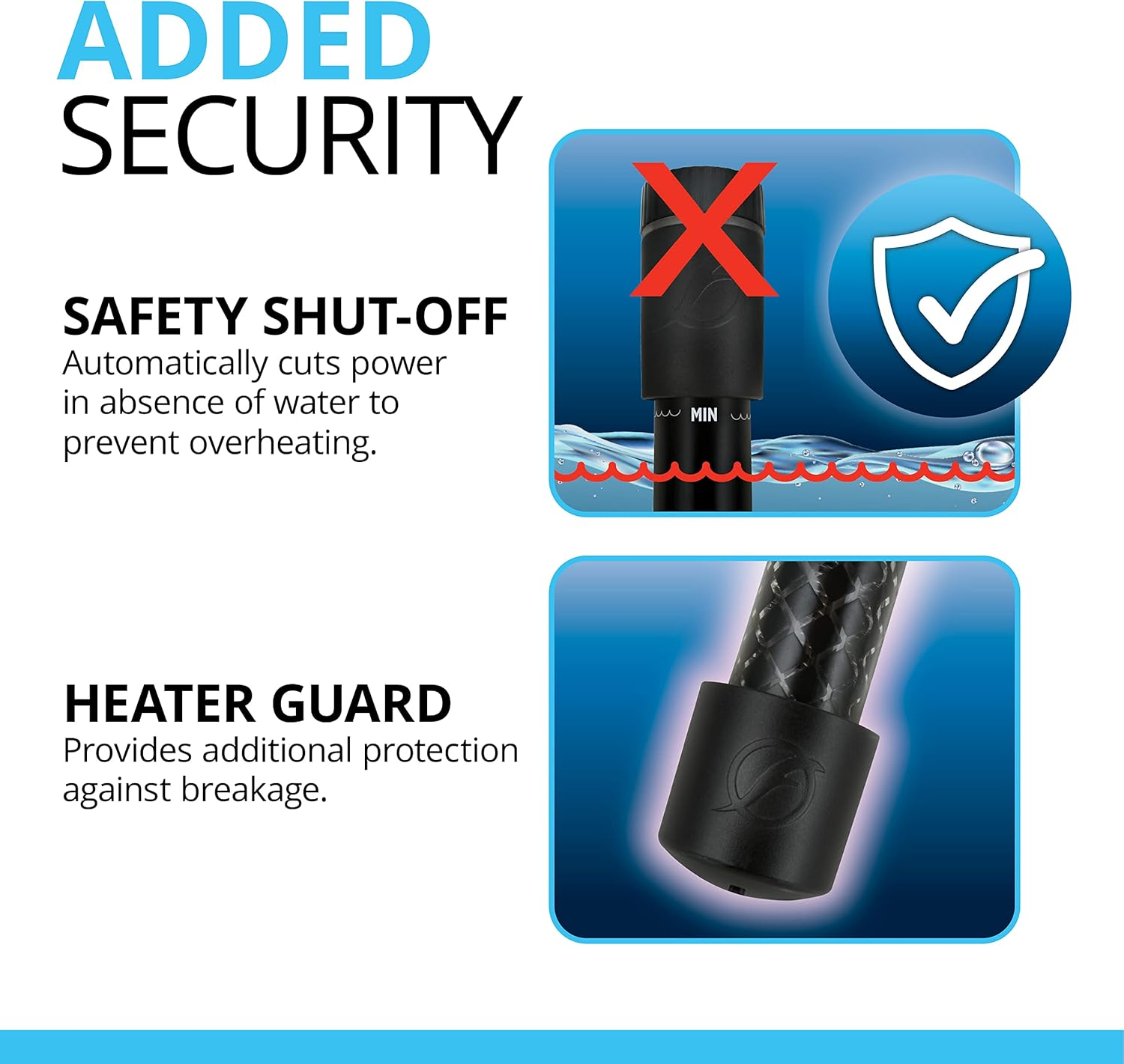 Fluval T100 Fully Electronic Heater for Freshwater Aquariums up to 30 Gal. image number 6