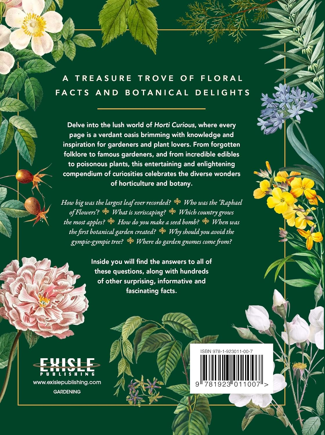 Horti-Curious: a Gardener&rsquo;S Miscellany of Fascinating Facts and Remarkable Plants